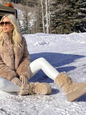 Shearling Winter Ankle Outdoor Snow Boot